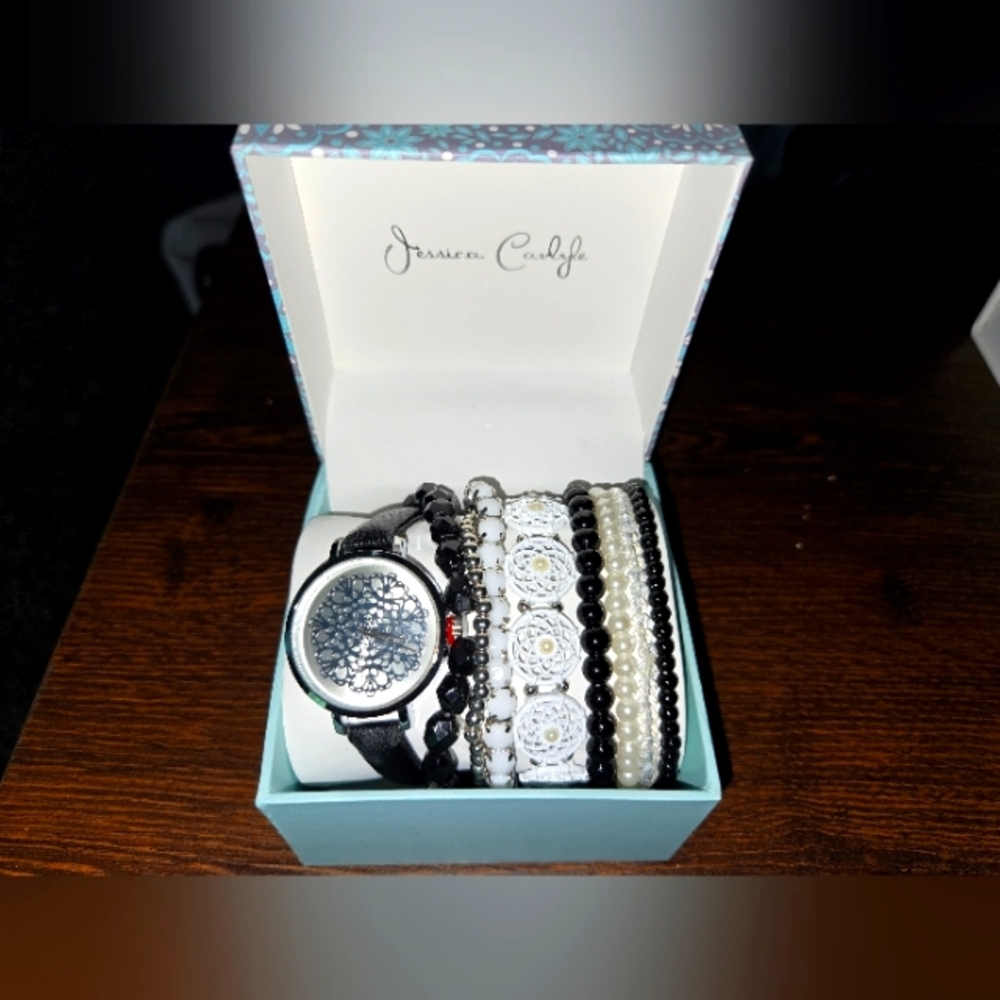 Watch & 8 Bracelets Set